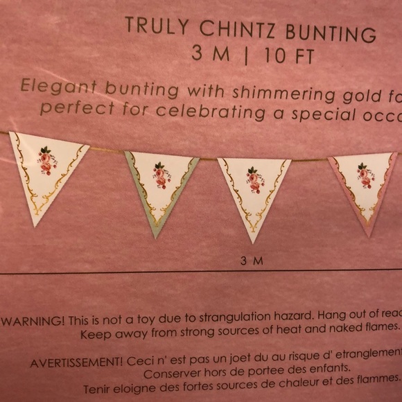 Talking Tables Truly Chintz bunting - Picture 5 of 5